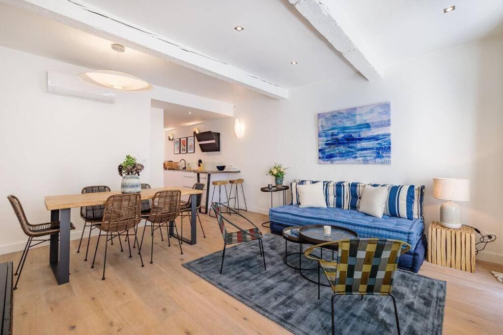 Appartement 5*, Climatise, Avec Terrasse Au Quartier Le Panier Marseille Luaran gambar